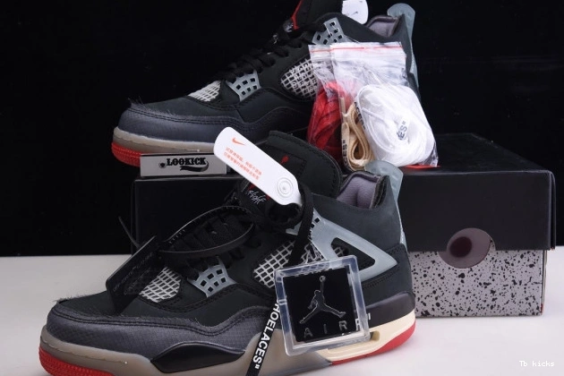 Reps TBK White Retro CV9388-001 Air x 4 Off Bred Jordan 0721
